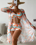 Bloom | Set Bikini a 3 Pezzi con Stampa