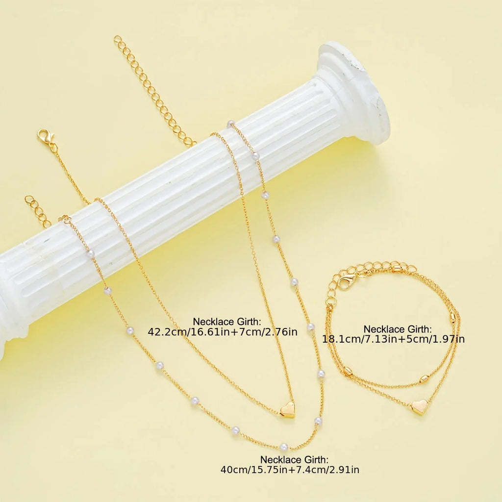 Conjunto de Collar y Pulsera Minimalista Elegante