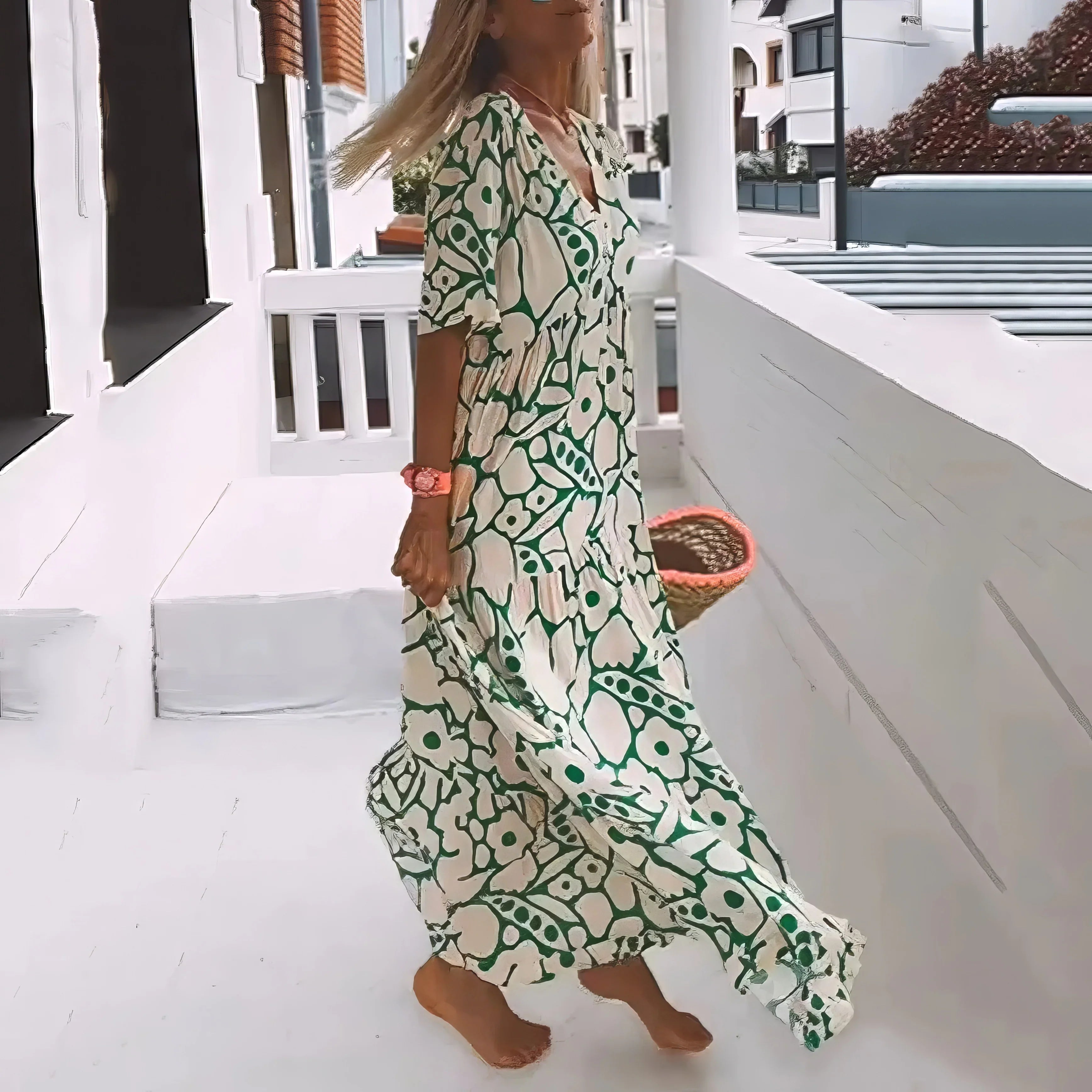 Evania | Vestido Maxi de Elegancia Natural