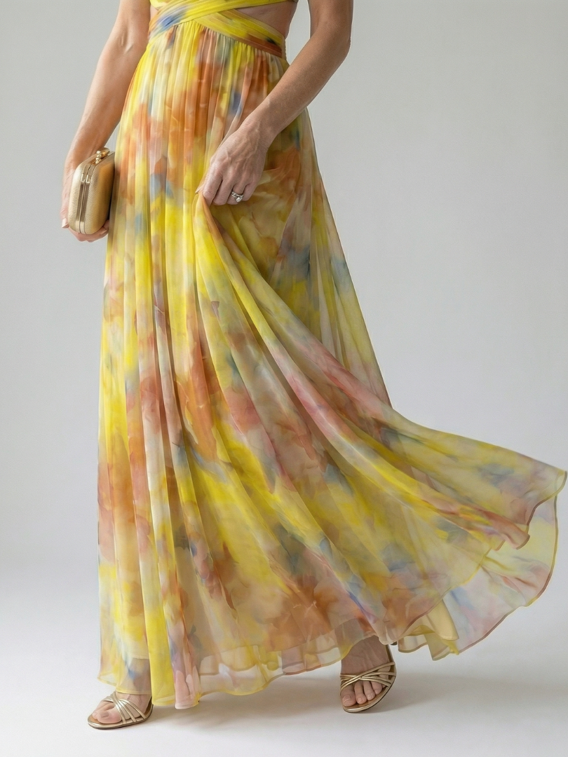 Isel | Abito Maxi Soft Wrap