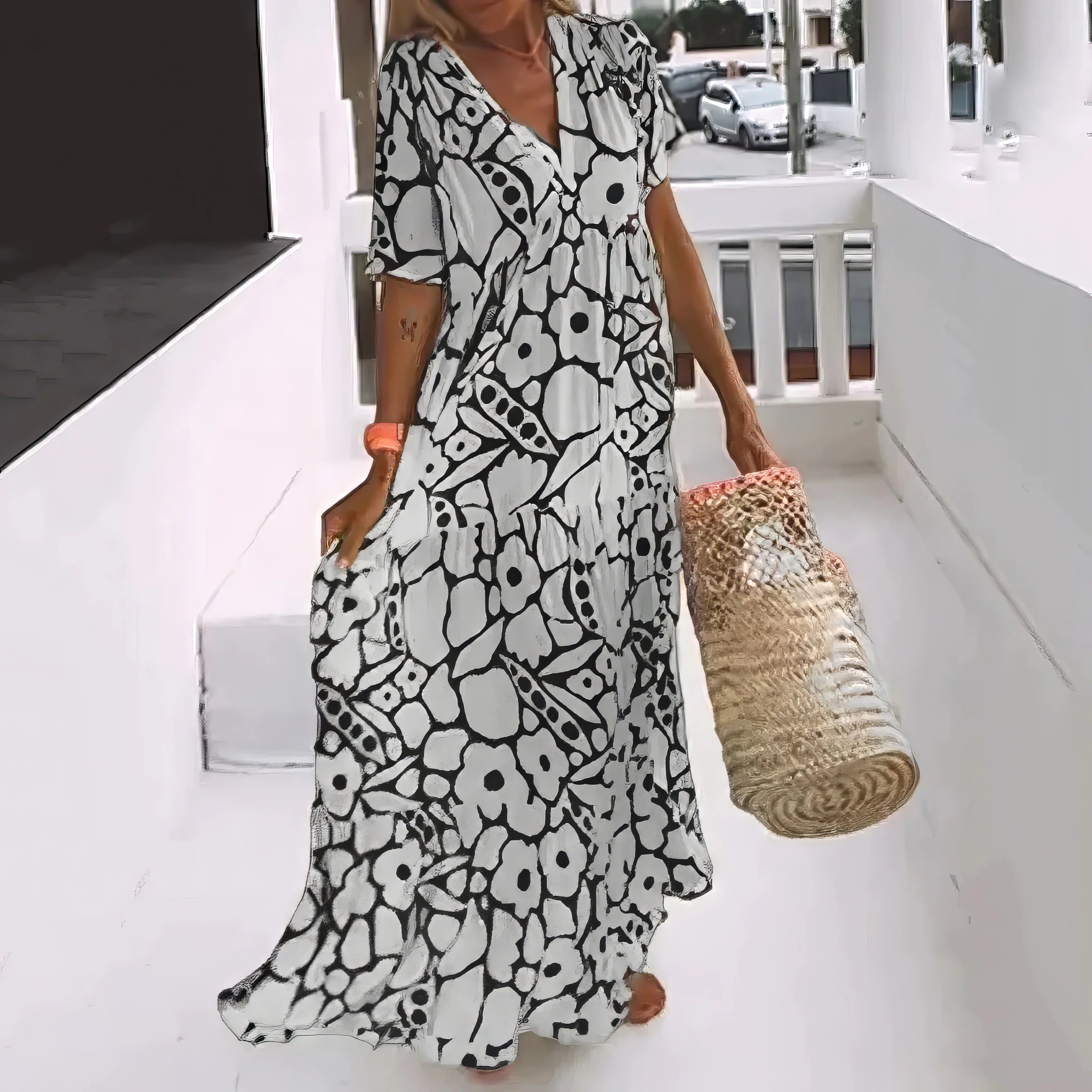 Evania | Vestido Maxi de Elegancia Natural