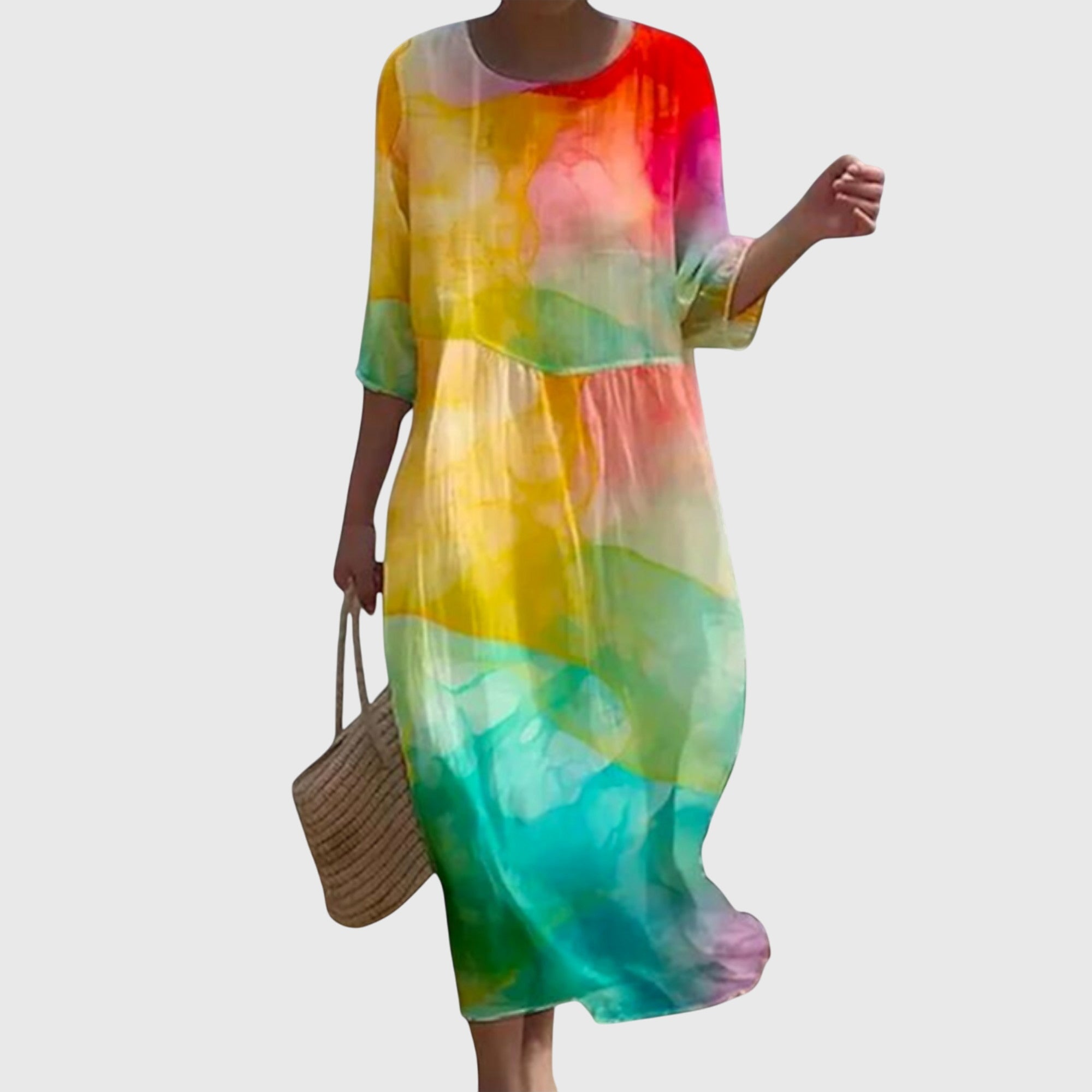 Elena™ | Abito Maxi Floreale Elegante