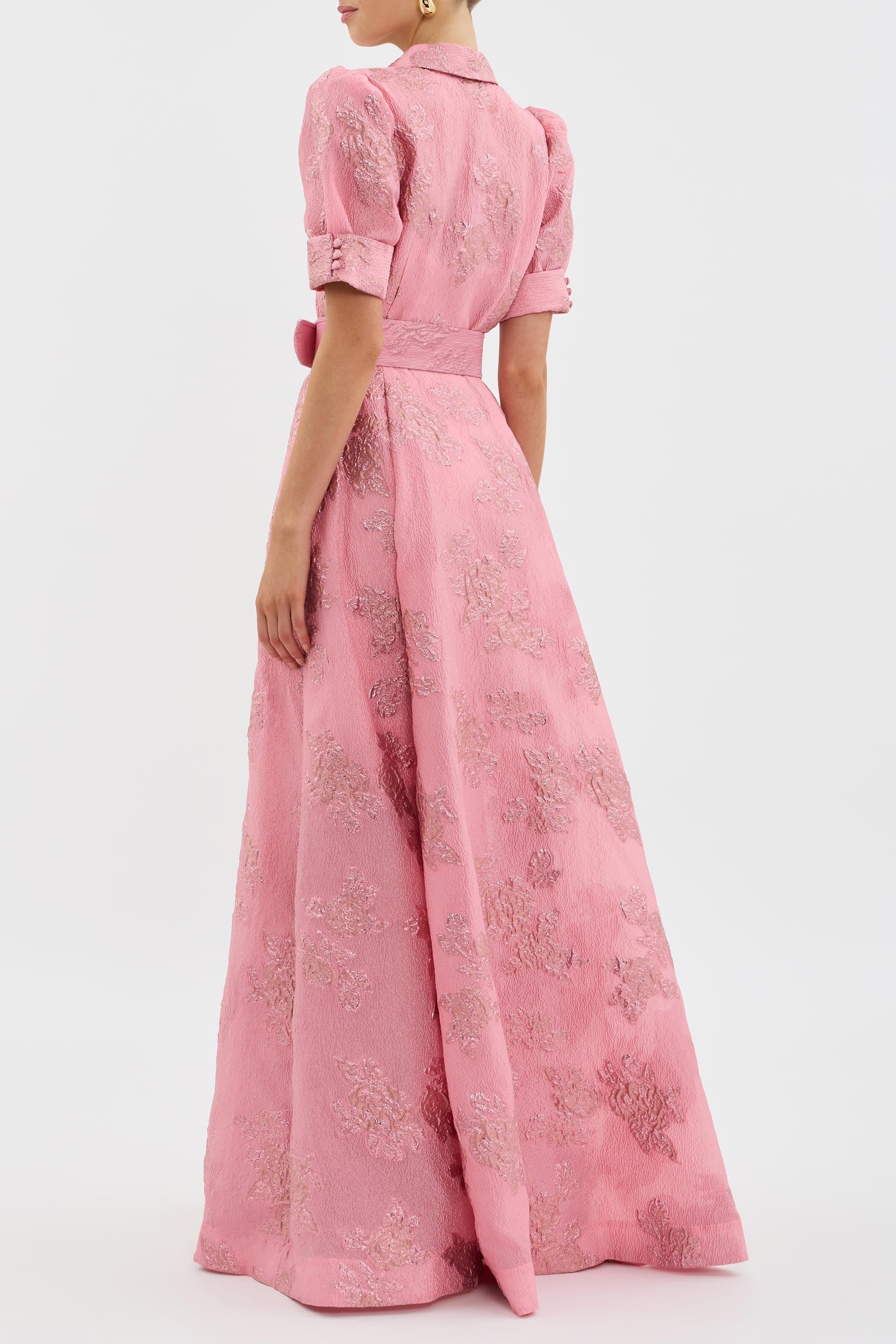 Aria™ | Vestido de Mangas Cortas Abullonadas