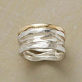 Anillo Vintage Perforado en Oro y Plata