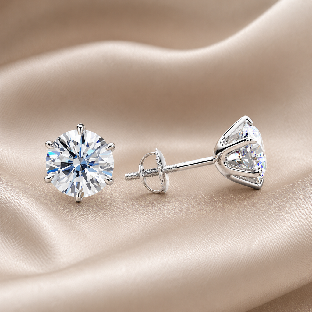 Pendientes Chic de Oro Blanco Tera