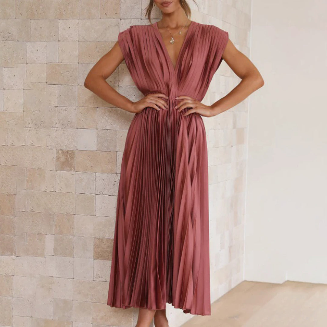 Marni™ | Vestito Midi Plissettato Senza Tempo
