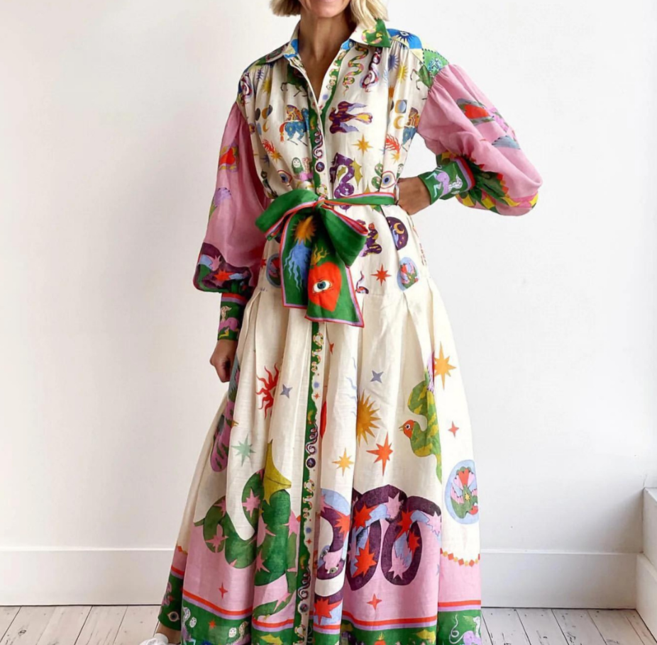 Olamit™ | Vestido Maxi Italiano