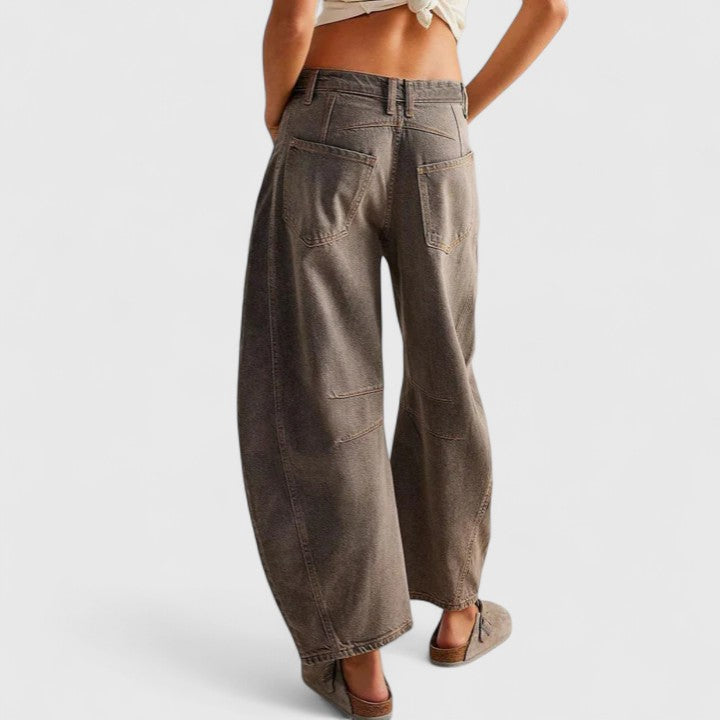 Pioggia | Pantaloni Comodi a Gamba Larga
