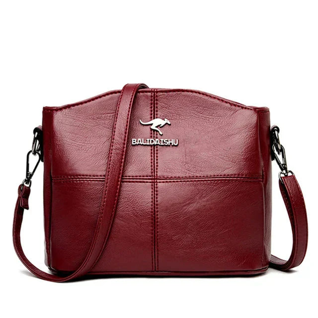 Elegante Borsa Tote e Crossbody in Pelle Ricamata per Donne