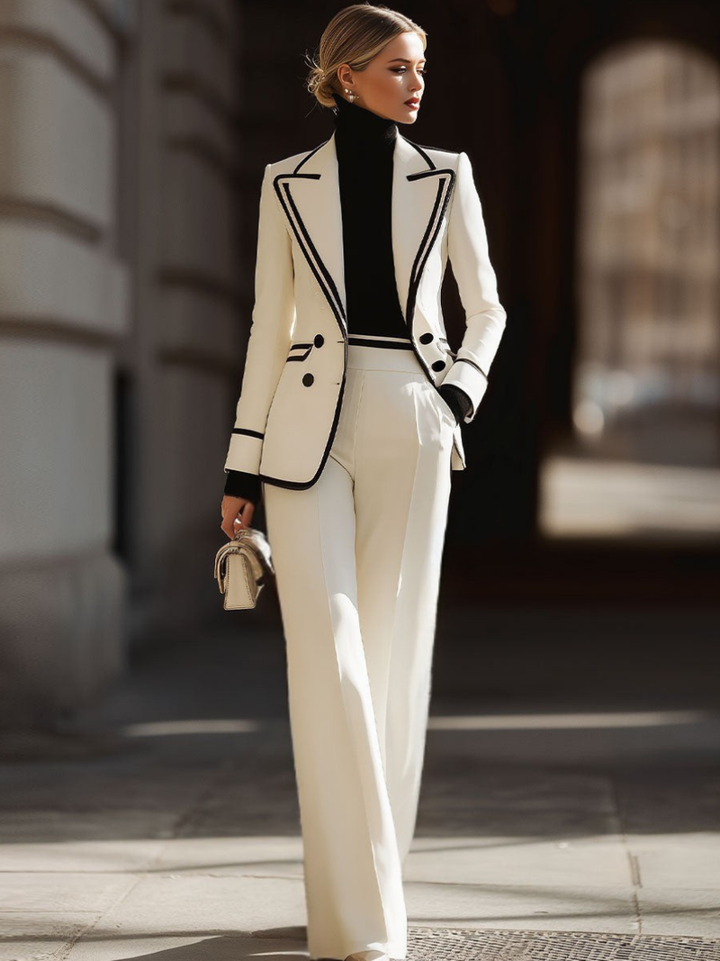 Kaushini | Completo a Due Pezzi con Pantaloni Ampi