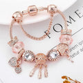 Pulsera Atrapa Sueños Rosa con Charms de Plata Esterlina Incluidos