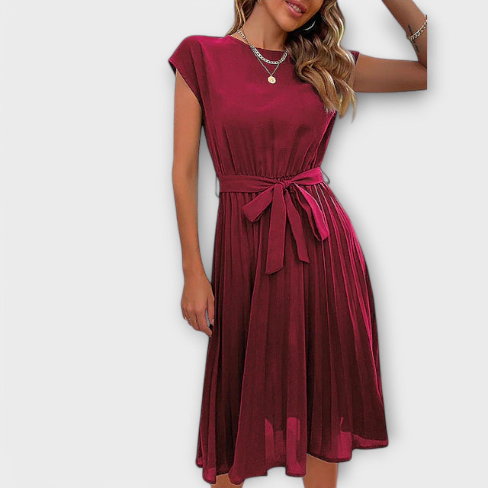 Shira™ | Vestido Midi Plisado de Verano