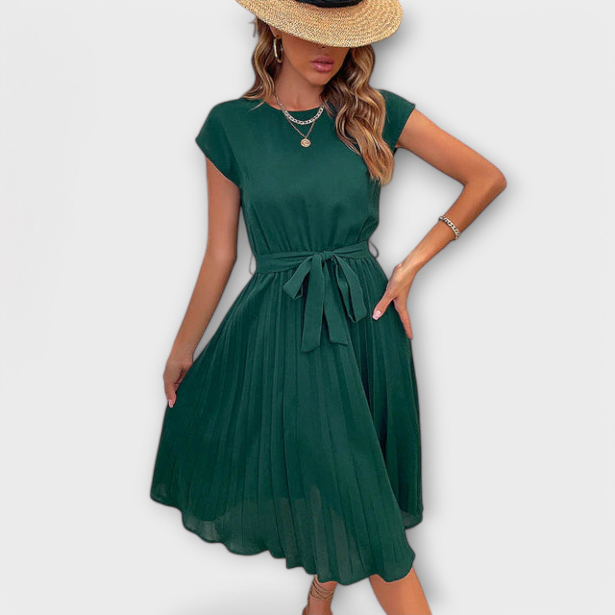 Shira™ | Vestido Midi Plisado de Verano