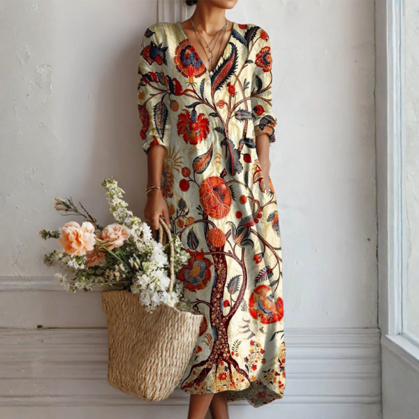 Kendra™ - Abito Floreale Bohemien