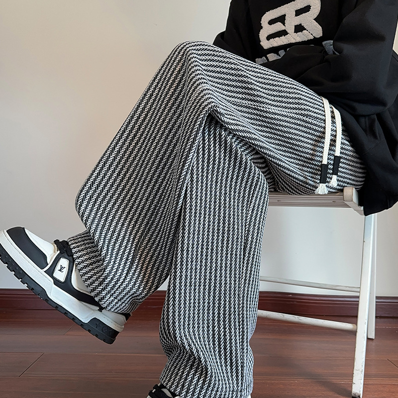 XAVIERA – PANTALONI FELPA MODERNI A RIGHE