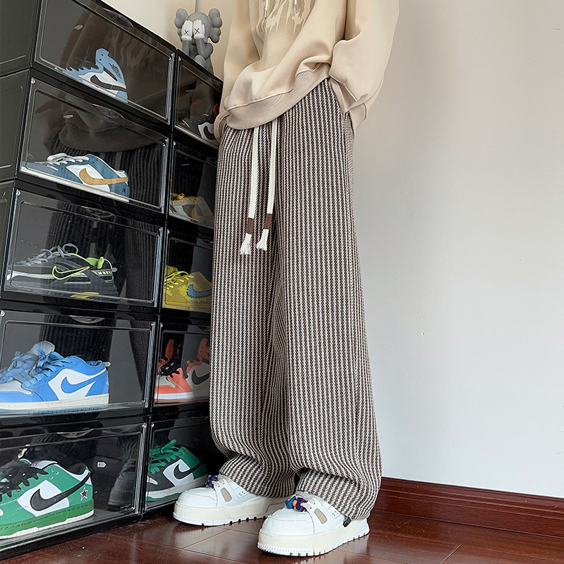 XAVIERA – PANTALONI FELPA MODERNI A RIGHE