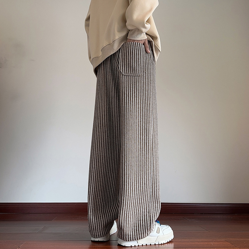 XAVIERA – PANTALONI FELPA MODERNI A RIGHE
