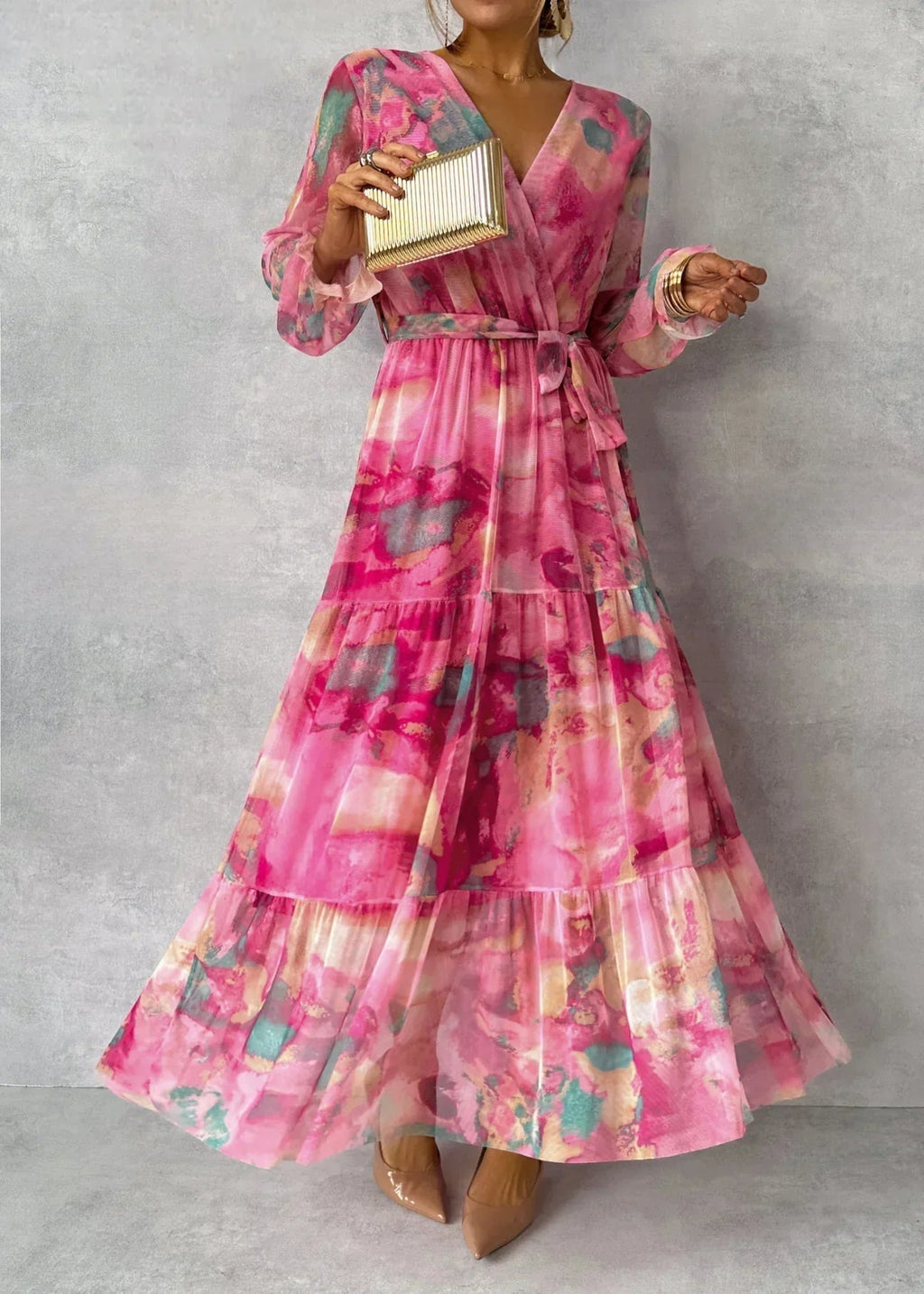 Hazel™ | Vestido cruzado con estampado de flores