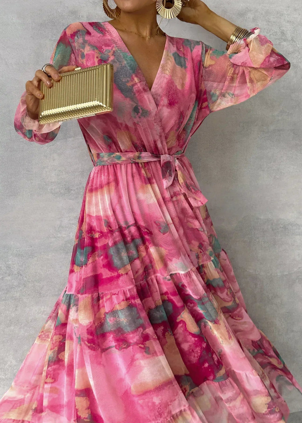 Hazel™ | Vestido cruzado con estampado de flores