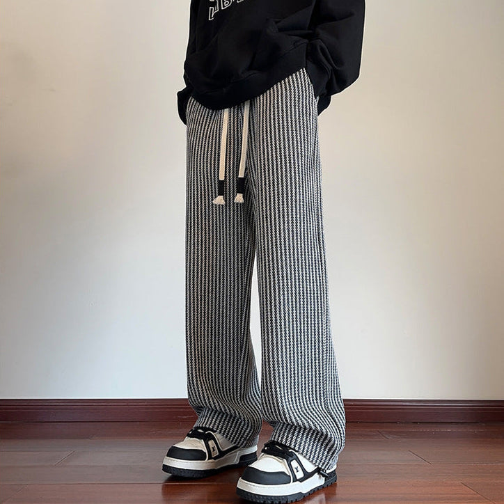 XAVIERA – PANTALONI FELPA MODERNI A RIGHE