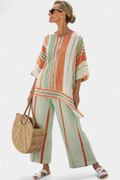 Bellmere | Elegante Top Asimmetrico & Pantaloni a Gamba Larga