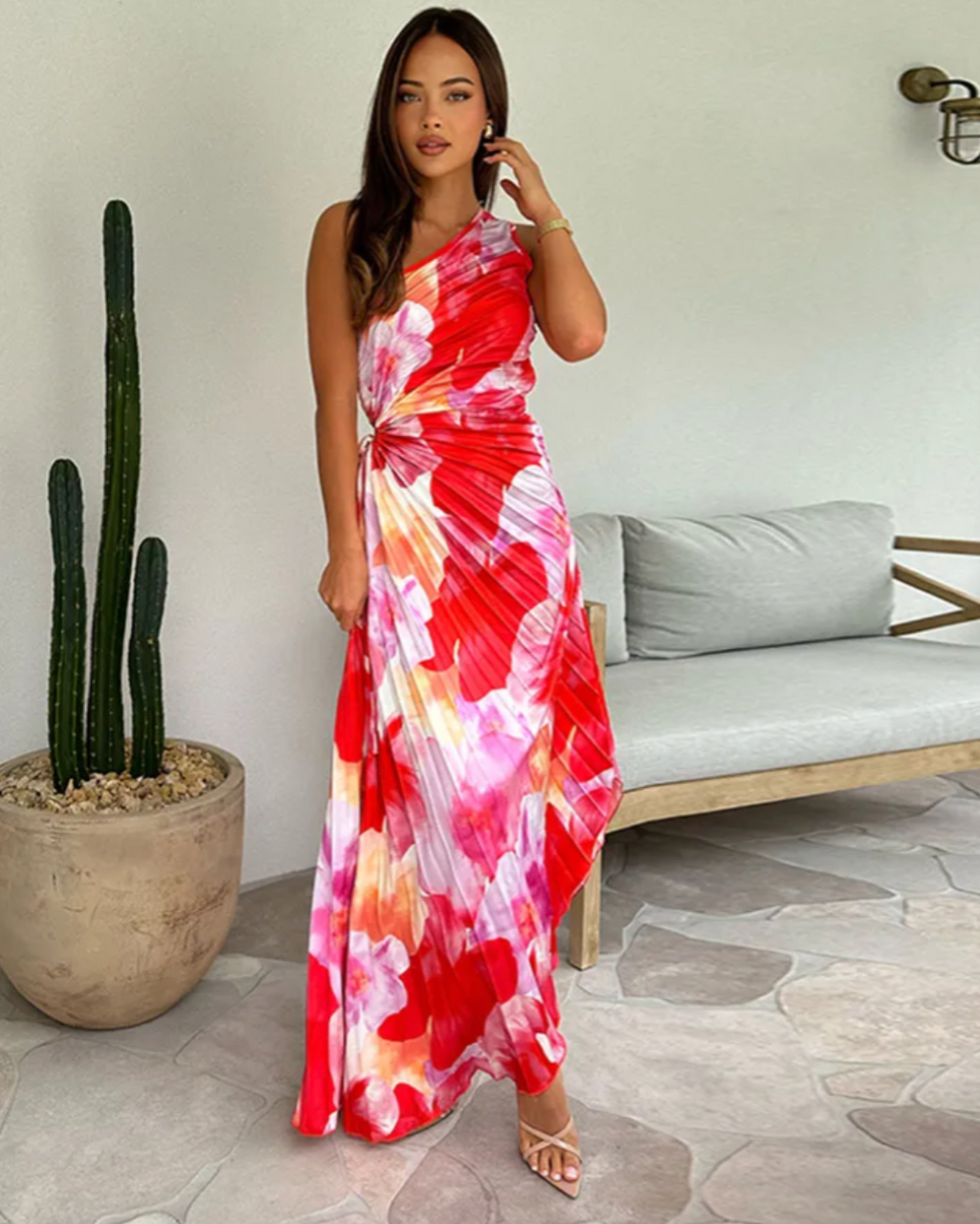 Adeline™ | Abito Sera Tropicale Vibrante