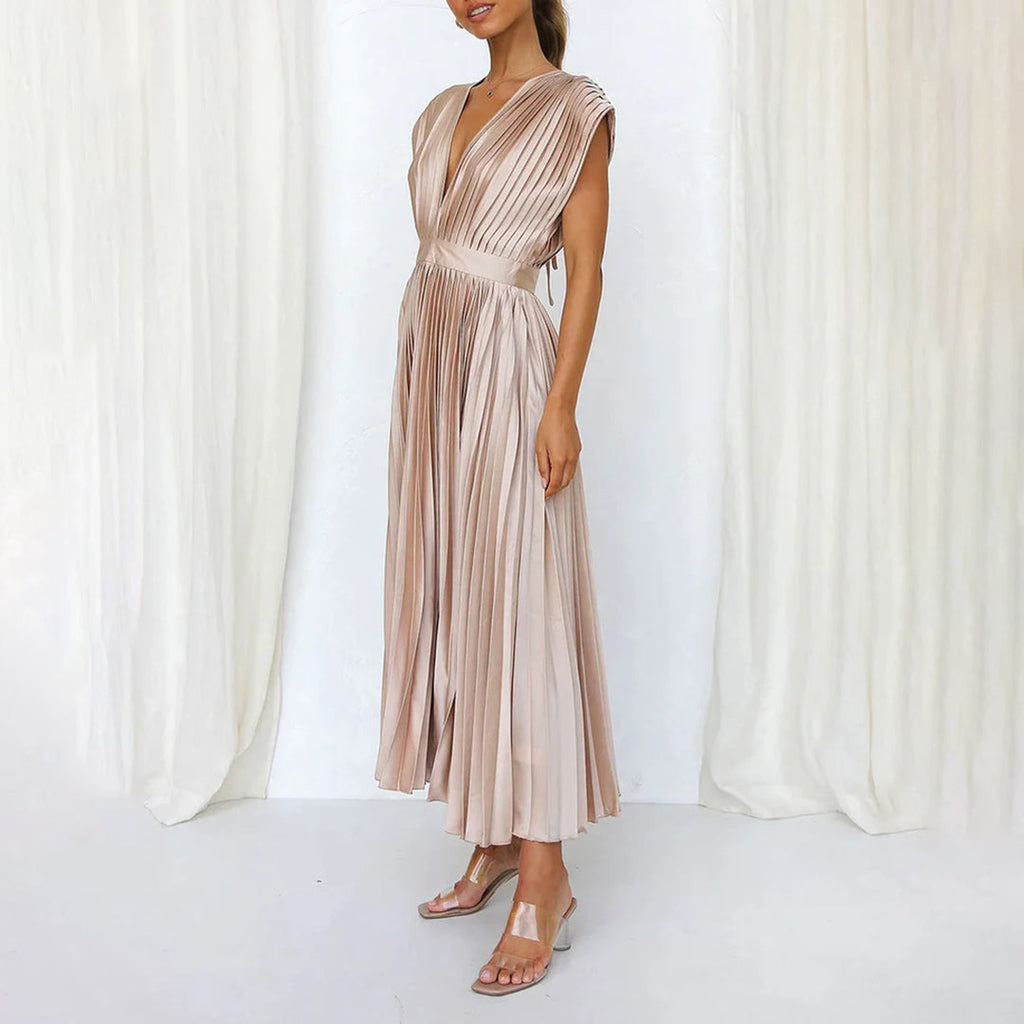 Marni™ | Vestito Midi Plissettato Senza Tempo
