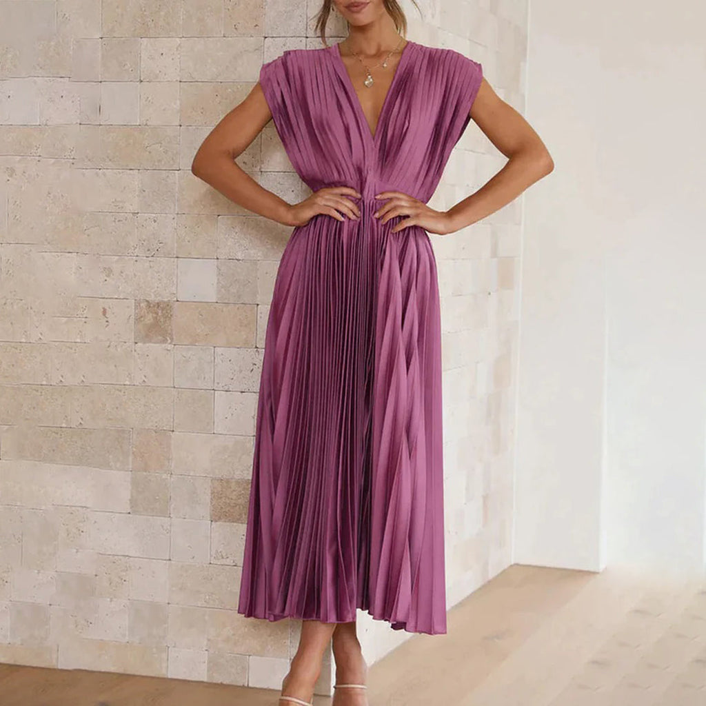 Marni™ | Vestito Midi Plissettato Senza Tempo