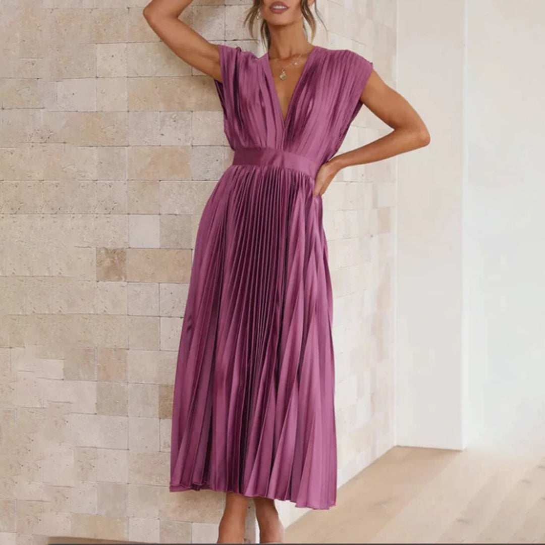Marni™ | Vestito Midi Plissettato Senza Tempo