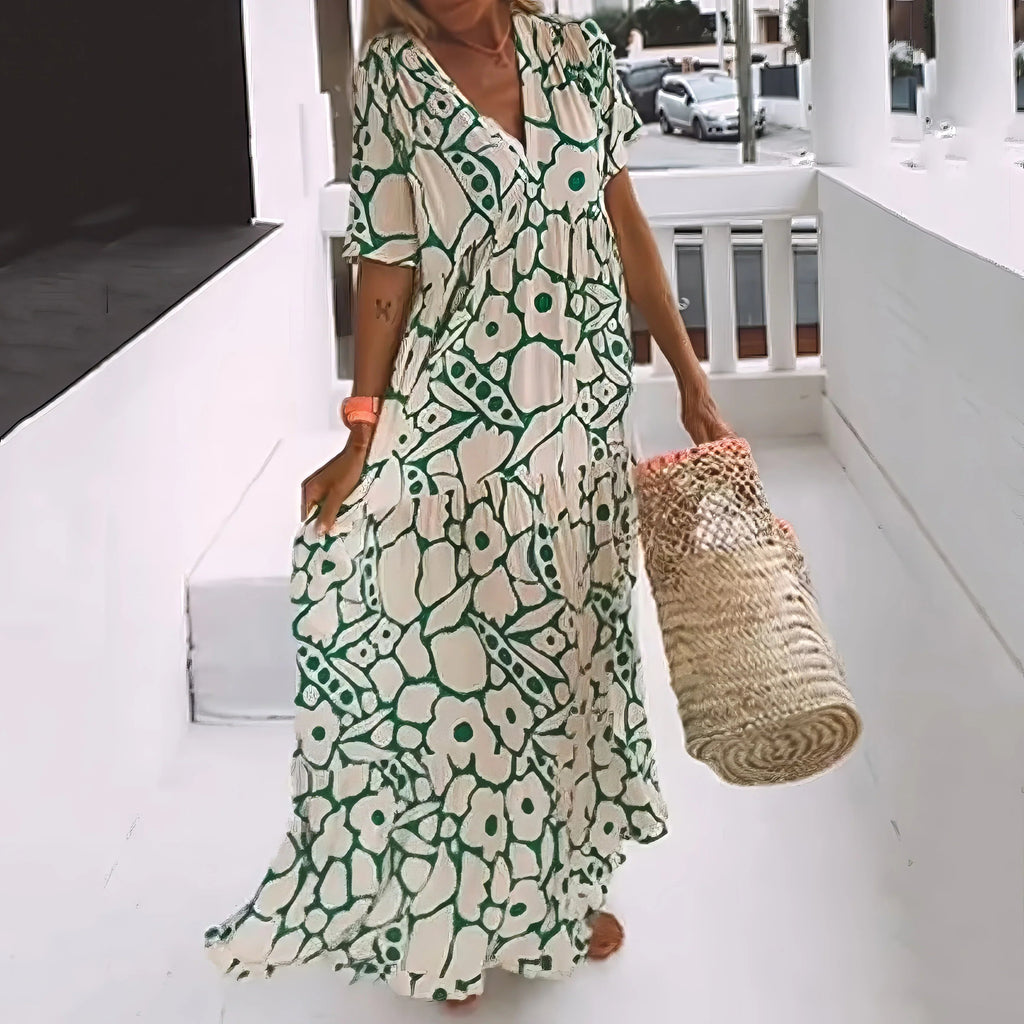 Evania | Vestido Maxi de Elegancia Natural