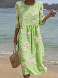Abito casual da donna con stampa floreale.