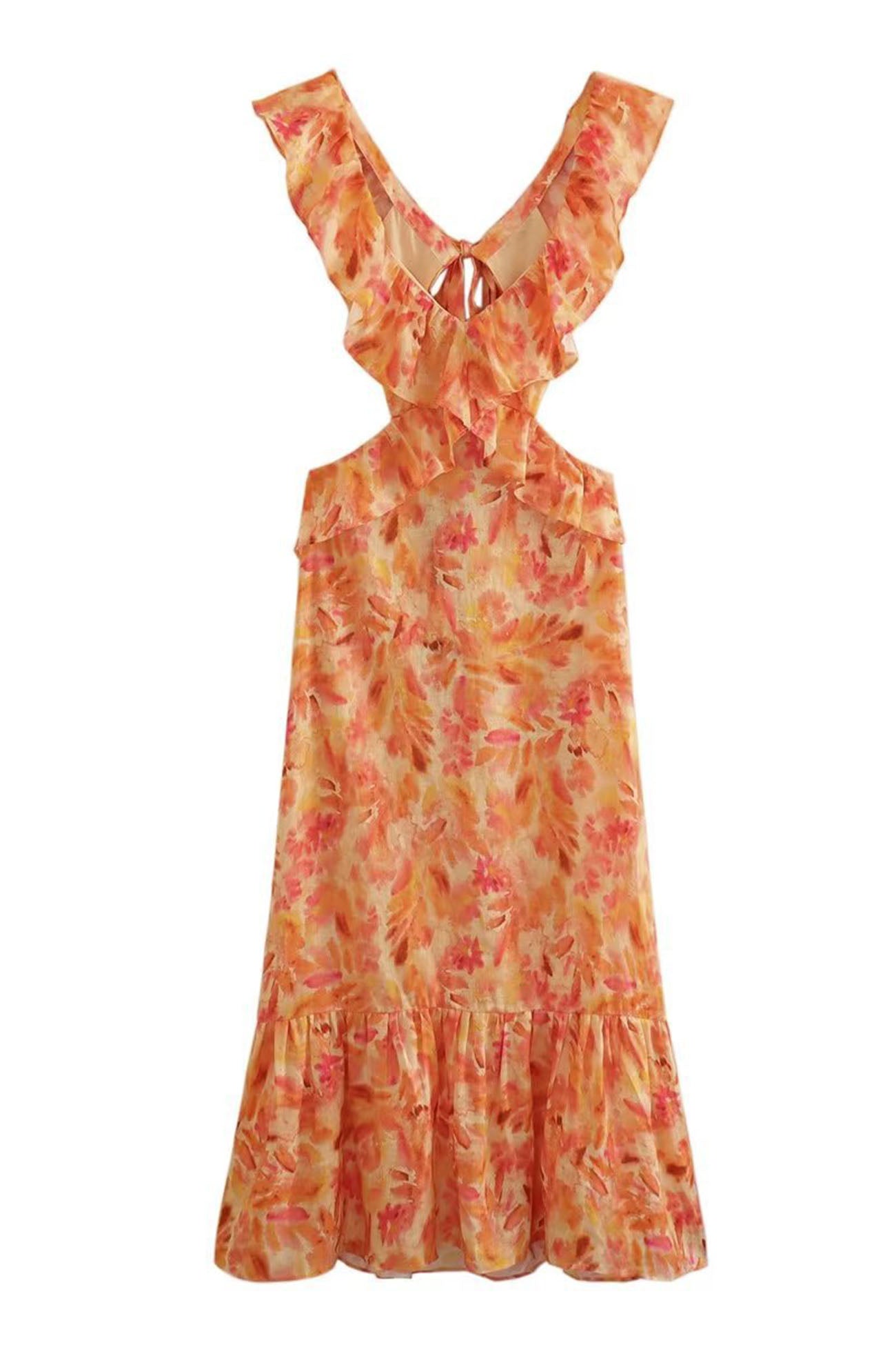 Yafit™ | Vestido Floral con Volantes
