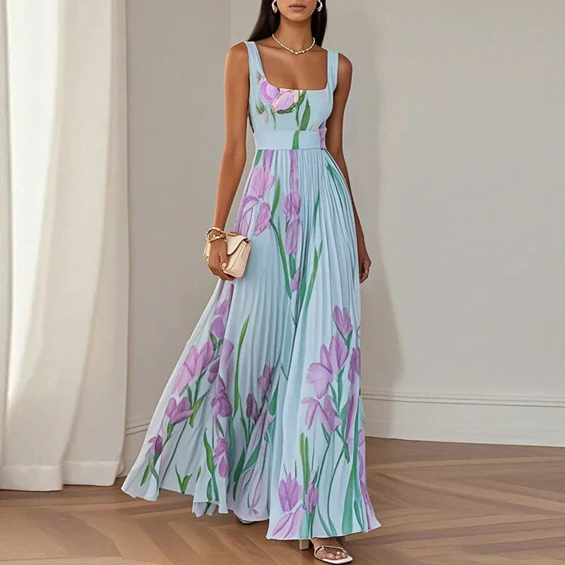 Oriah™ | Vestido Maxi A-Line Floral