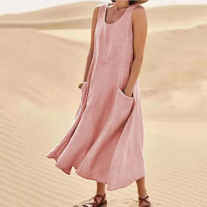 Avenza | Vestido Maxi Confort Natural Chloé