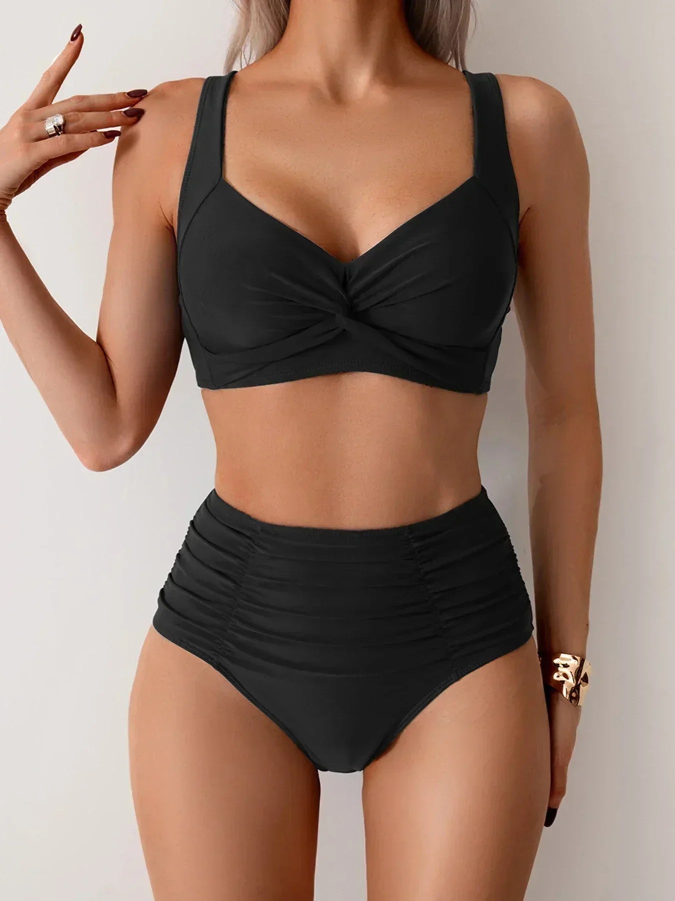 Costume da bagno estivo a vita alta