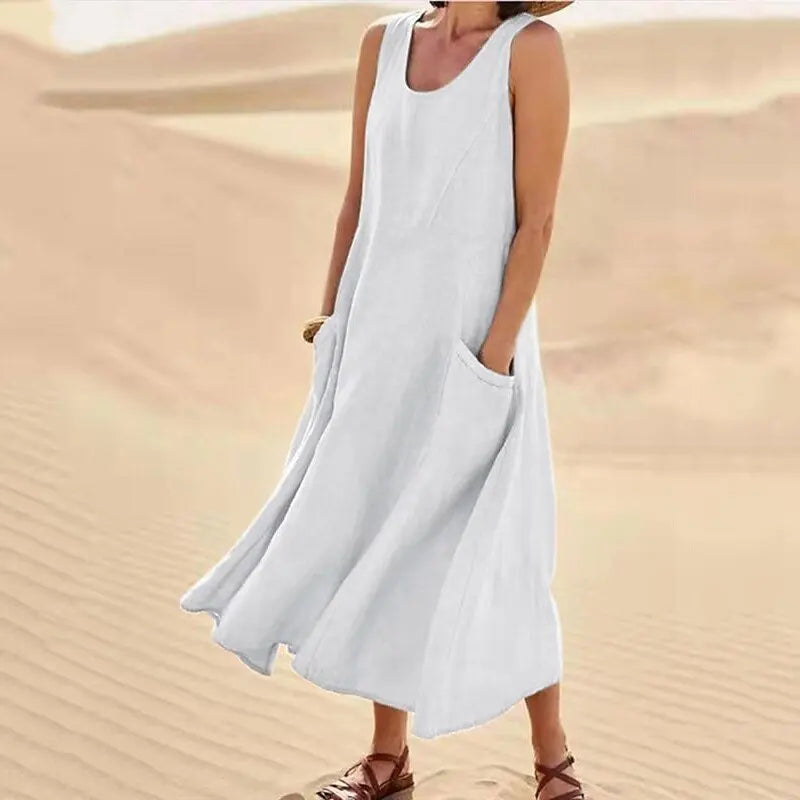 Avenza | Vestido Maxi Confort Natural Chloé