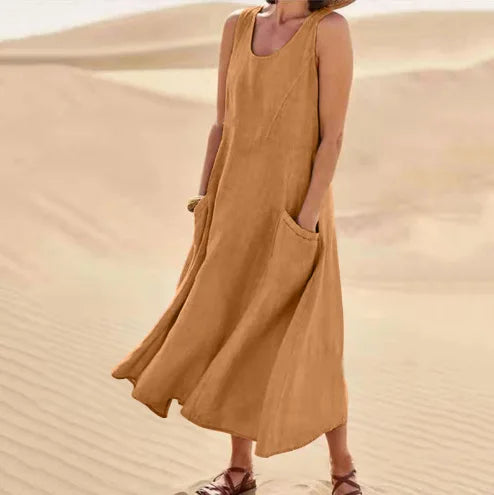 Avenza | Vestido Maxi Confort Natural Chloé
