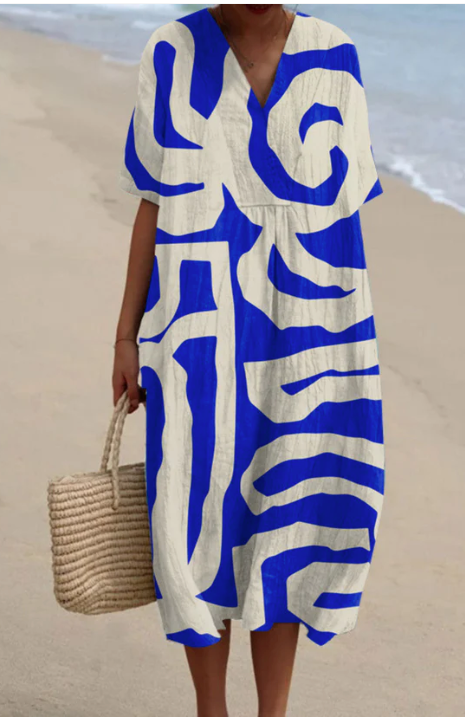 BETH | ABITO MIDI IN COTONE FLOREALE