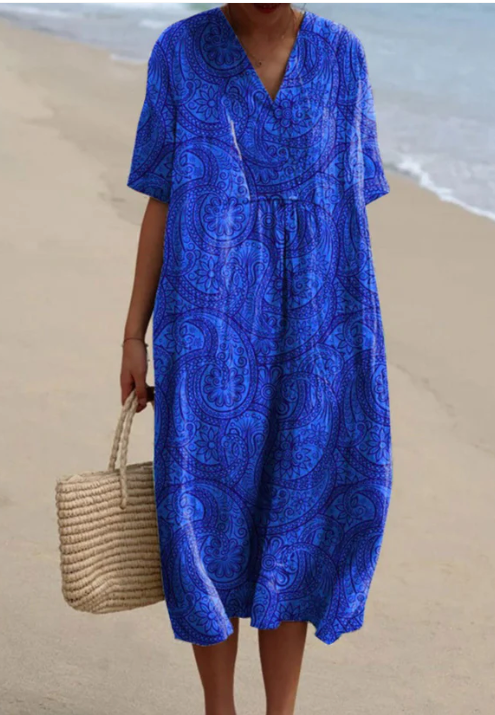 BETH | ABITO MIDI IN COTONE FLOREALE