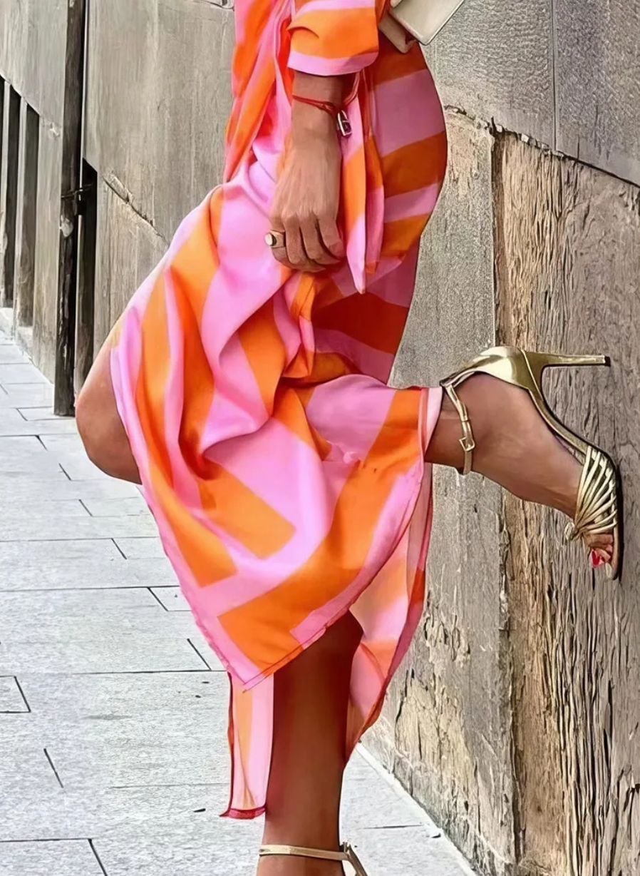 Amelia™ | Vestito a Portafoglio Stampato
