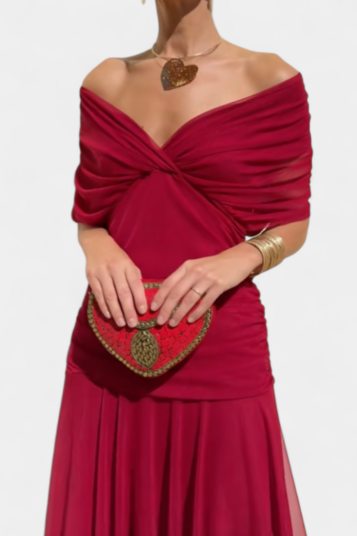 Florendra™ | Abito Lungo Floreale Collo V