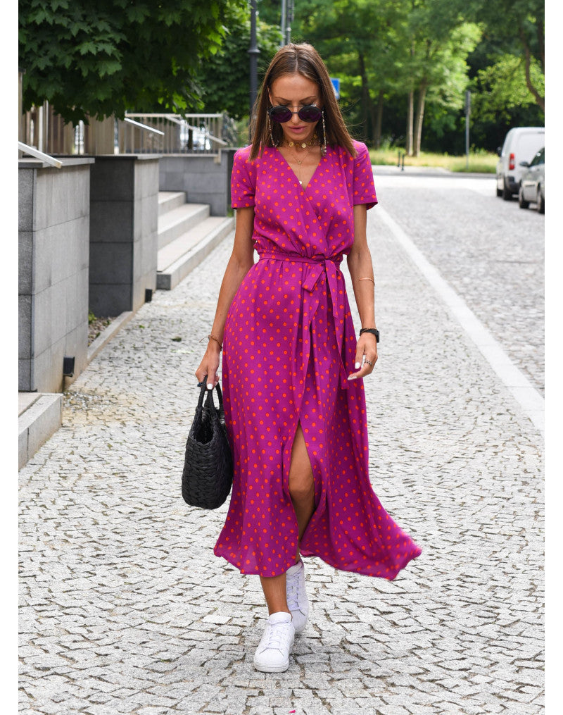 Talia™ | Vestido elegante de flores con escote en V