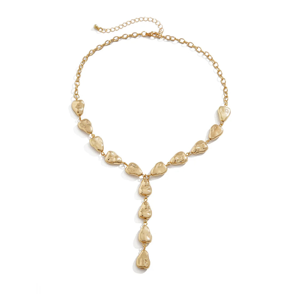 Collana Lariat Ispirata alla Pietra Moderna