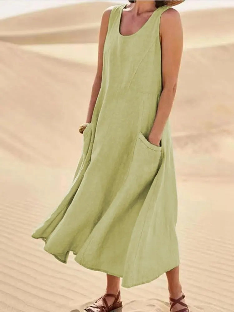 Avenza | Vestido Maxi Confort Natural Chloé