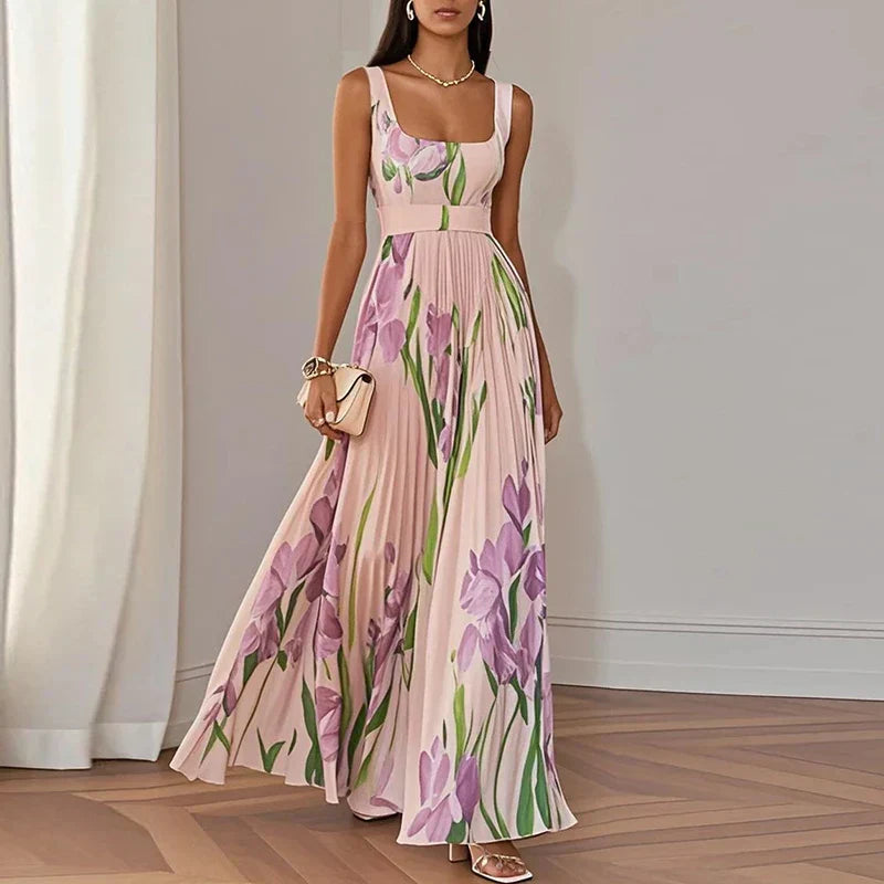 Oriah™ | Vestido Maxi A-Line Floral