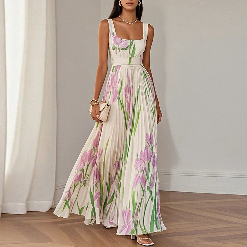 Oriah™ | Vestido Maxi A-Line Floral