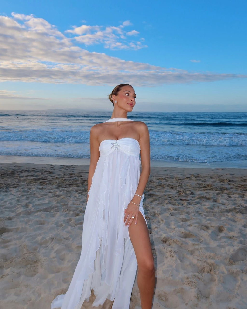 Avia™ | Abito Maxi Ruffle Romantico