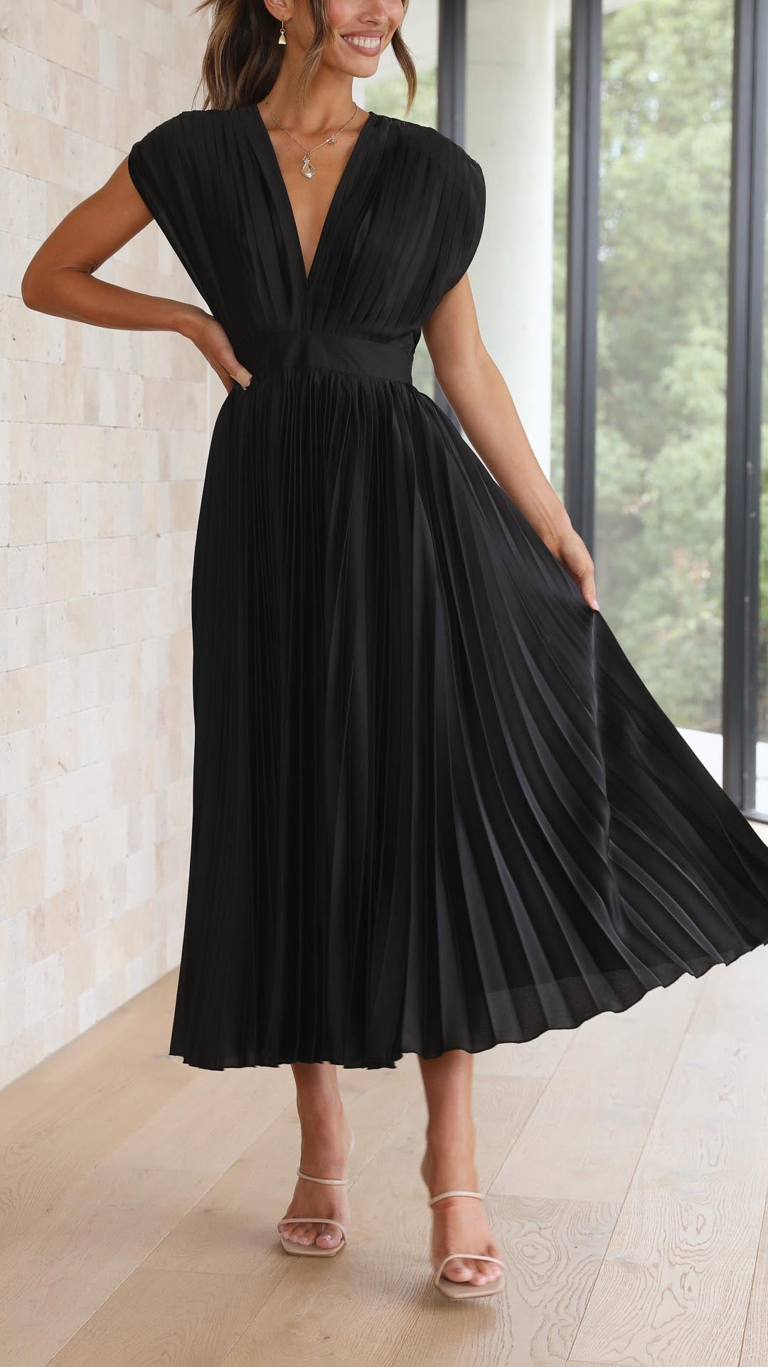 Genevieve | Vestido Elegante con Pliegues