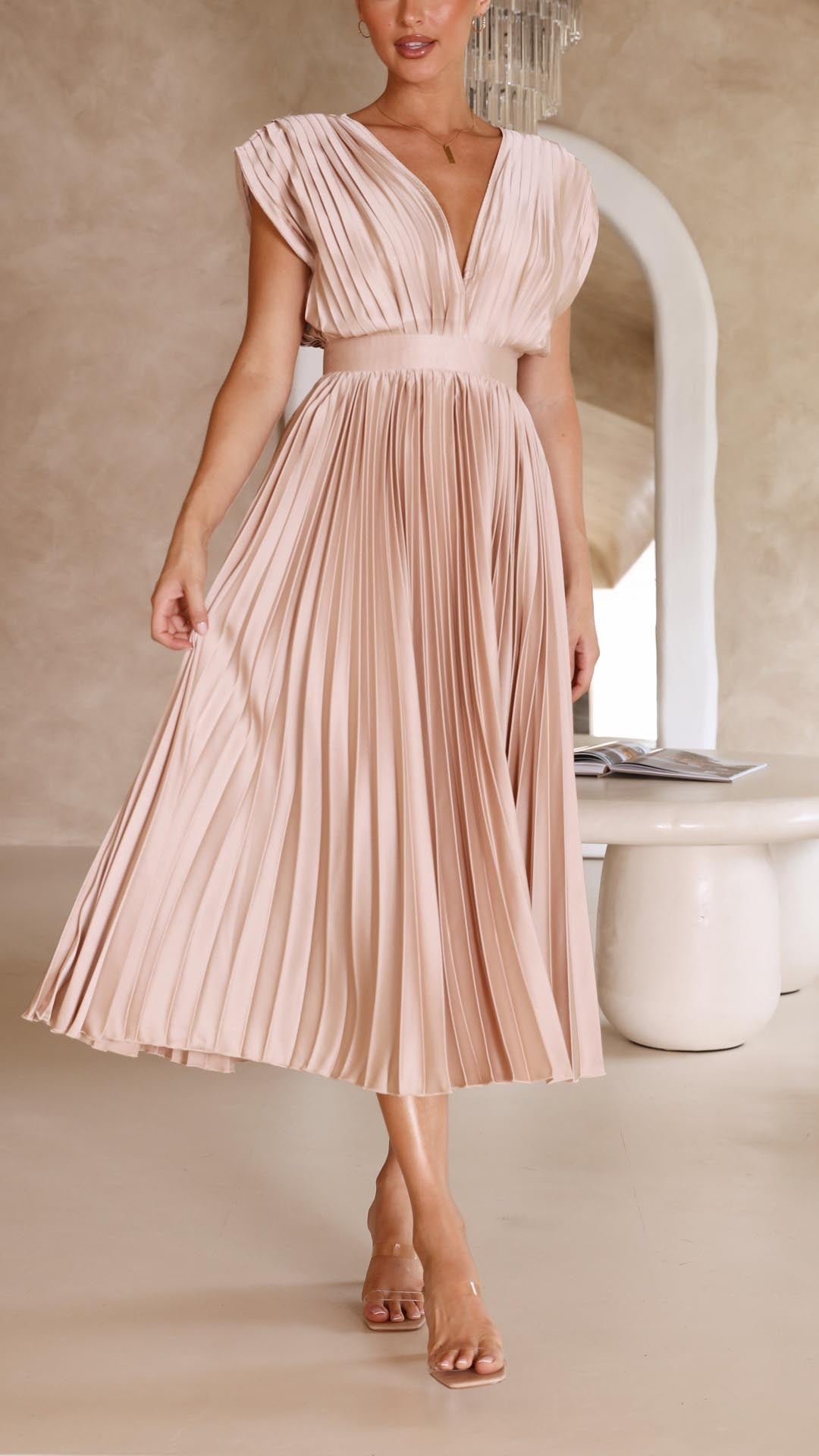 Genevieve | Vestido Elegante con Pliegues