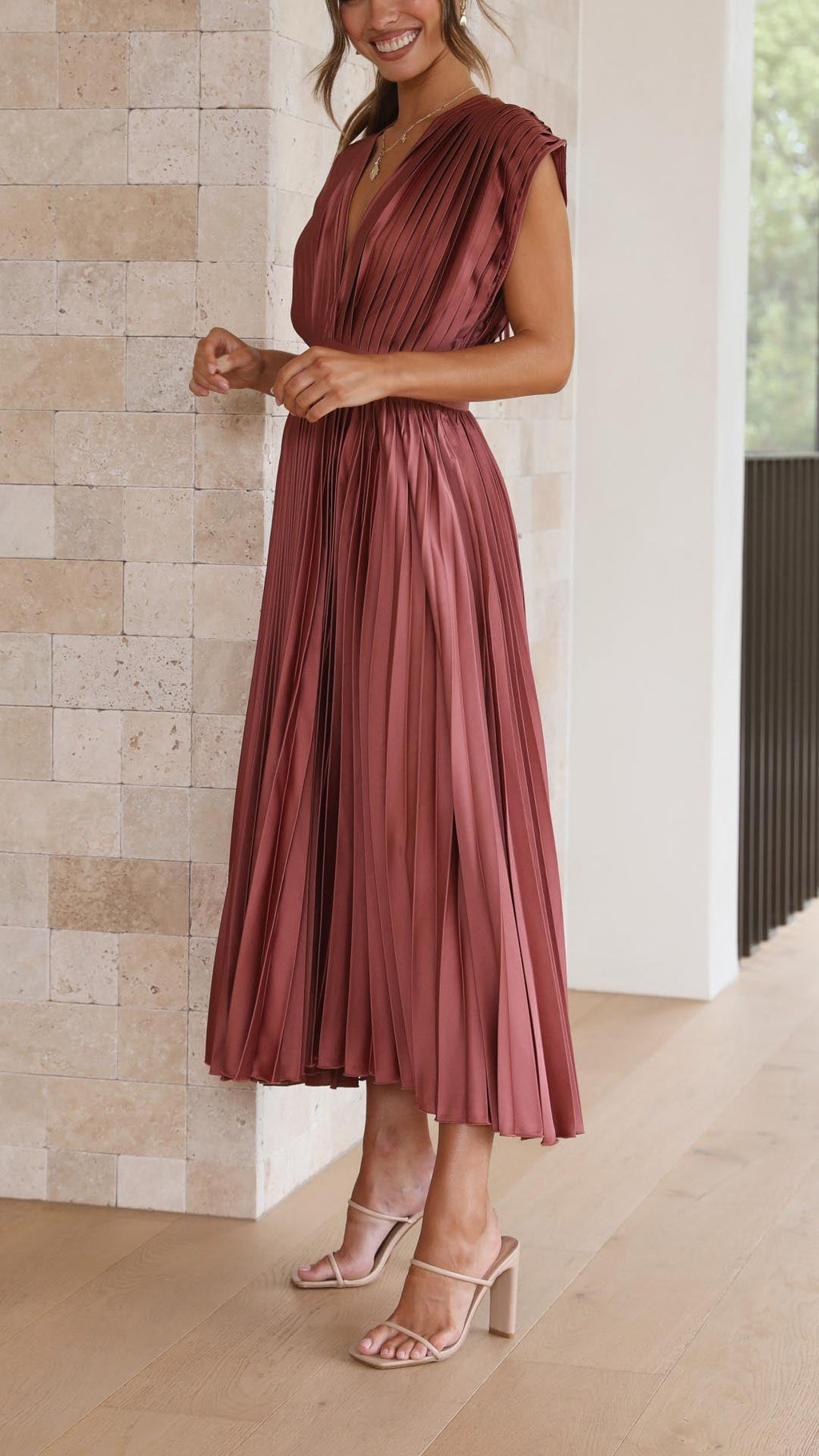 Genevieve | Vestido Elegante con Pliegues